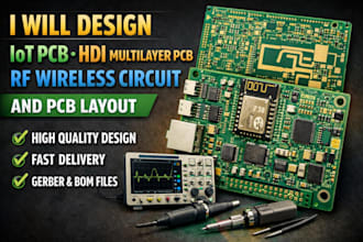 design iot pcb, hdi multilayer pcb, rf wireless circuit and pcb layout