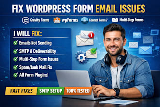 fix wordpress gravity contact multi step form wpform email not sending  issues