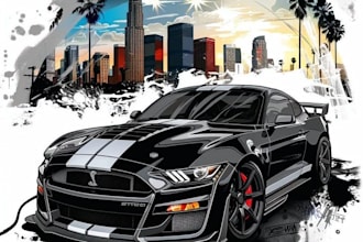 you racing car into vector illustration