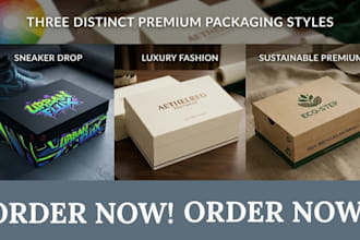 design trendy shoe, sneaker, footwear, luxury heels, streetwear box packaging