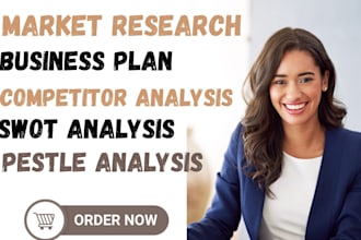 do deep market research, business plan,pestle swot analysis, competitor analysis