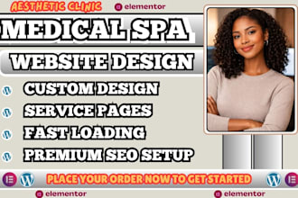 medical spa website, aesthetic clinic website, beauty clinic website