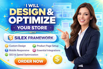 design silex dropshipping website dorik tilda pod bubble landing page redesign