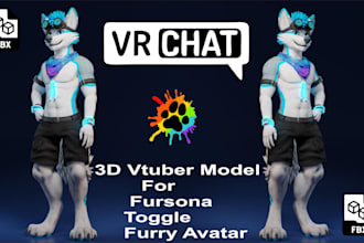 vrchat avatar furry avatar anime vrc avatar vrchat commission quest compatible