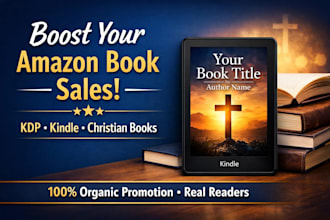 promote amazon KDP, kindle ebooks and christian books