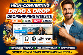 build a high converting drag and drop dropshipping website via duda sellfy zyro