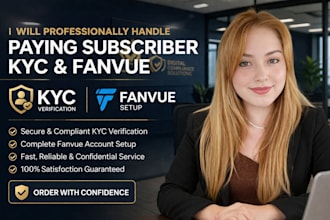 only focus on paid subscribers fanvue setup and kyc vft