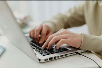 help enter data and transcribe documents