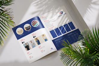 design a professional company profile or corporate brochure
