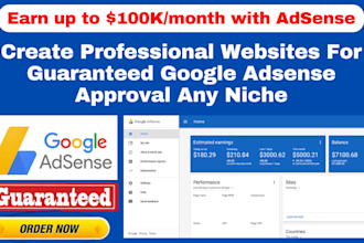 setup complete website for guaranteed google adsense approval for any niche