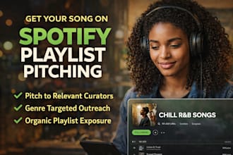pitch your song to spotify playlists for organic exposure