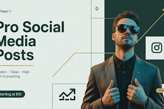 create high converting social media posts for real estate food and business