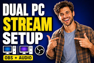 set up your dual PC stream audio, mic and obs studio perfectly