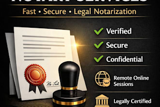 provide professional online notary services fast, secure