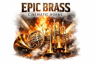 record epic cinematic brass section, trumpet  for film, trailer or music