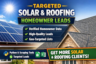 generate targeted solar and roofing homeowner leads