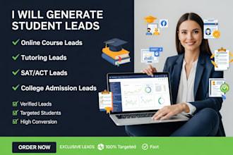 generate converting online course, tutoring, sat act and college admission leads