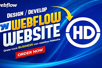 design webflow website, webflow website,landing page, figma to webflow