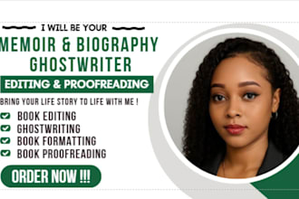 edit format proofread autobiography ghostwriter memoir christian ebook writer