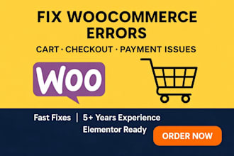fix woocommerce checkout cart and product page issues fast