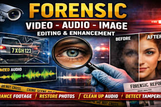 do forensic video, audio, cctv and image enhancement, restoration and analysis