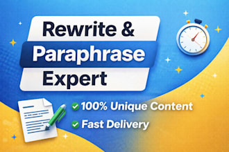 manually rewrite, paraphrase and humanize your content fast