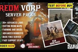 be your fivem server developer, redm server developer, redm vorp server