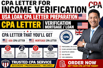 do CPA letter USA CPA letter verification mortgage USA loan CPA letter