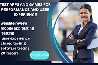 test apps and games for performance and user experience