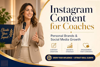 create instagram content for coaches, personal brands, and social media growth
