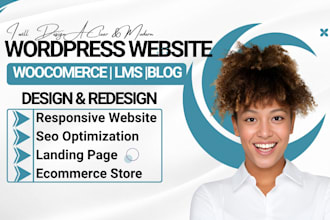 build and develop wordpress woocomerce website lms website wordpress blog