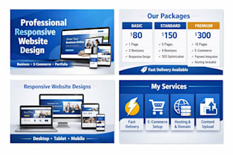 design a responsive website with SEO for your business