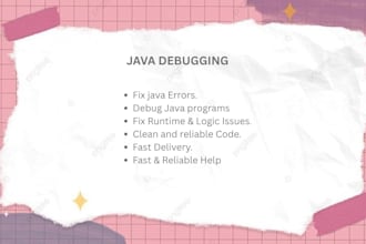 fix java bugs in your project