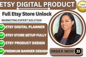 design etsy digital product etsy digital planner etsy store setup etsy banner
