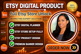 design etsy digital product etsy digital planner etsy store setup etsy banner