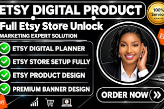 design etsy digital product etsy digital planner etsy store setup etsy banner