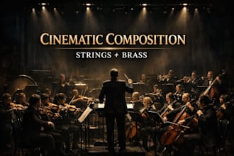 compose and arrange cinematic strings and brass section for your song or film