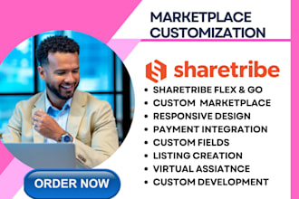 do sharetribe online marketplace and sharetribe flex website