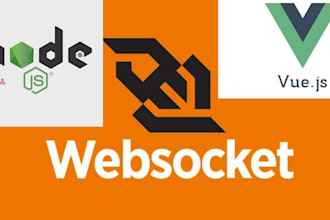 build scalable nodejs,vuejs apps with real time websocket integration