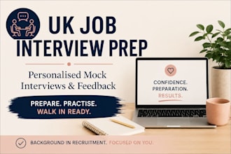 prepare you for your UK job interview with a personalised mock interview