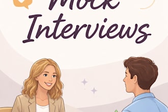 provide mock interviews and coaching for entry level candidates
