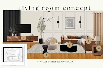 design your home, contains a mood board and shopping list