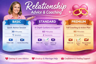 offer relationship advice breakup help and emotional support