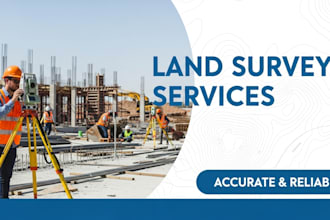 accurate land surveying, topographic survey, and property site mapping