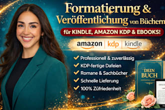 buchformatierung fur kindle, amazon KDP, ebooks und taschenbucher