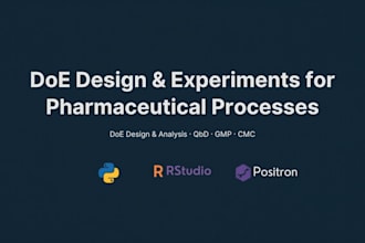 design and analyze doe studies for pharmaceutical process characterization