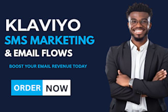 setup klaviyo email marketing, SMS flows, and premium shopify templates