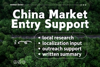 provide china market entry research and local insights