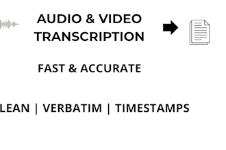 transcribe audio and video accurately