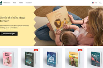personalized book shopify store educational kids book motivational book website
